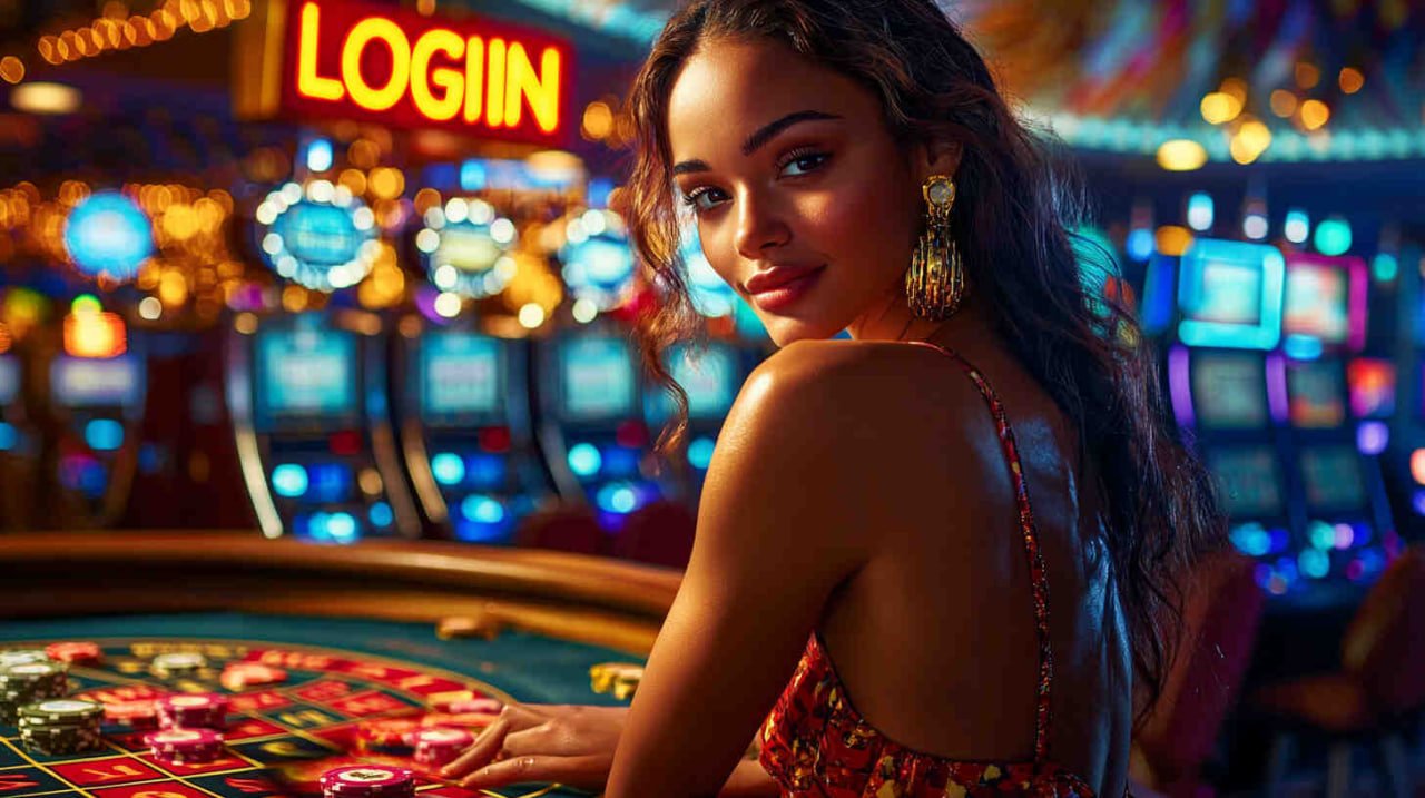 Red Tiger slot game interface on enakslot login mobile app showing spinning reels and balance